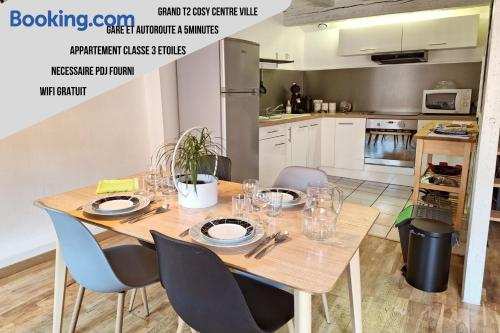 La Porte de la Dombes - centre ville - 50m2 - classé 3 étoiles