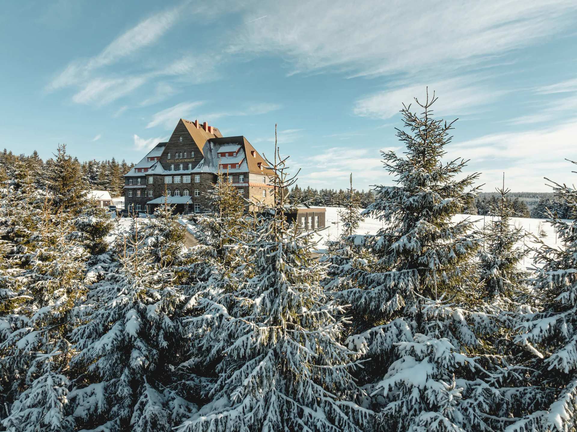 Naturhotel Sachsenbaude Oberwiesenthal - Indoor-Pool & Outdoor-Whirlpool