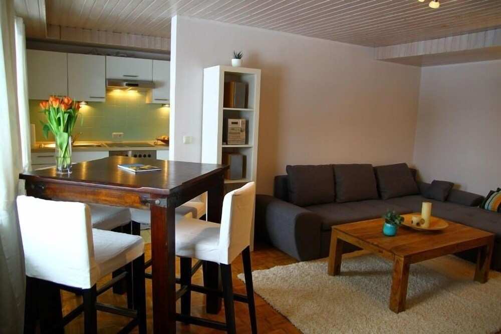 Apartamento (50m ²), 1 quarto, 1 sala, cozinha, banheiro / toalete, terraço