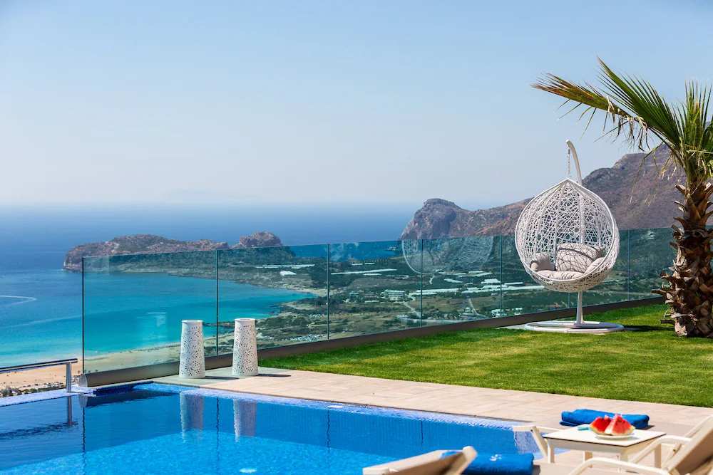 Amazing Ocean Views With Private Pool and Terrace Close to Balos Beach
