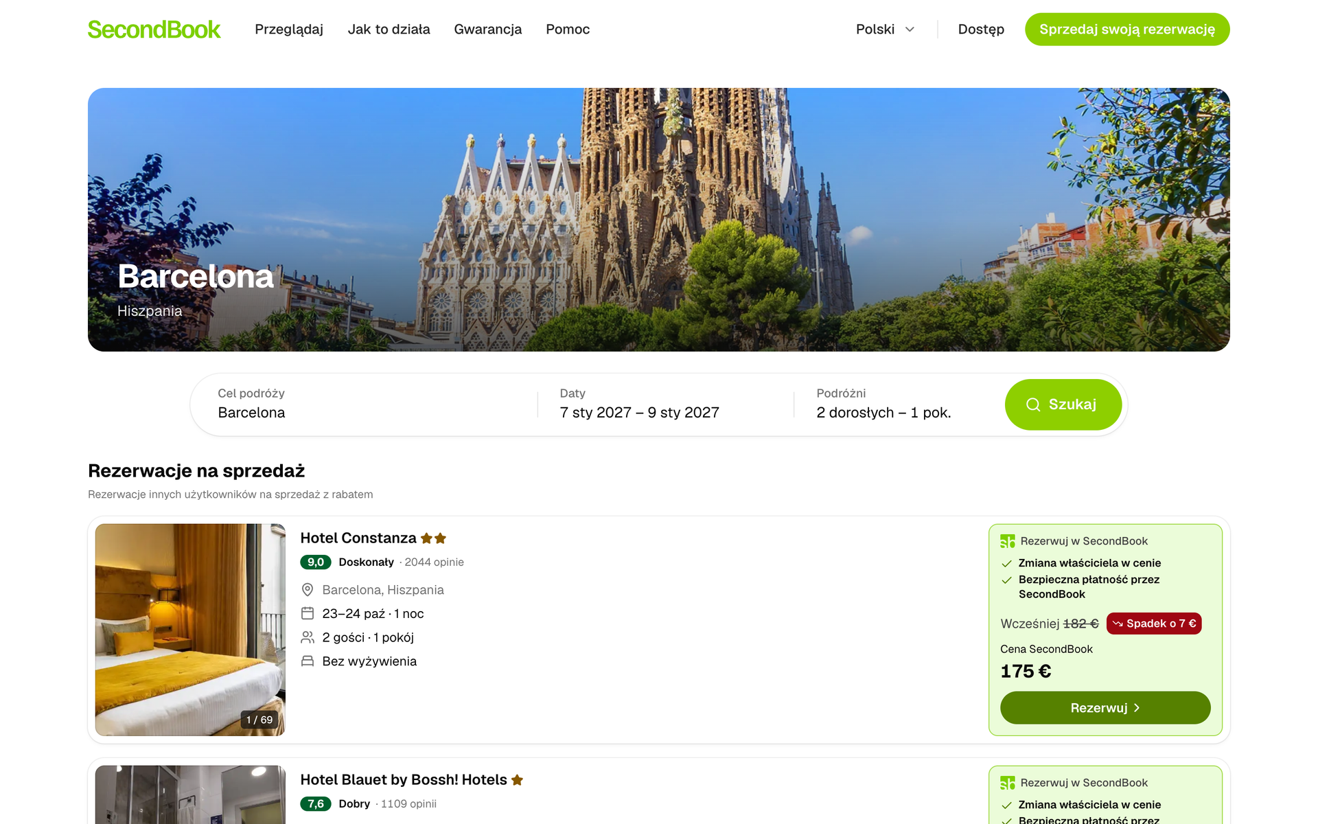 Strona Barcelony: zdjęcie miasta, wyszukiwarka i rezerwacje na sprzedaż w hotelach w mieście, z ceną i obniżką.